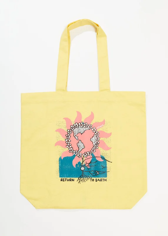 Women's Blouse with SleevelessAFENDS Unisex Return To Earth - Tote Bag - Butter