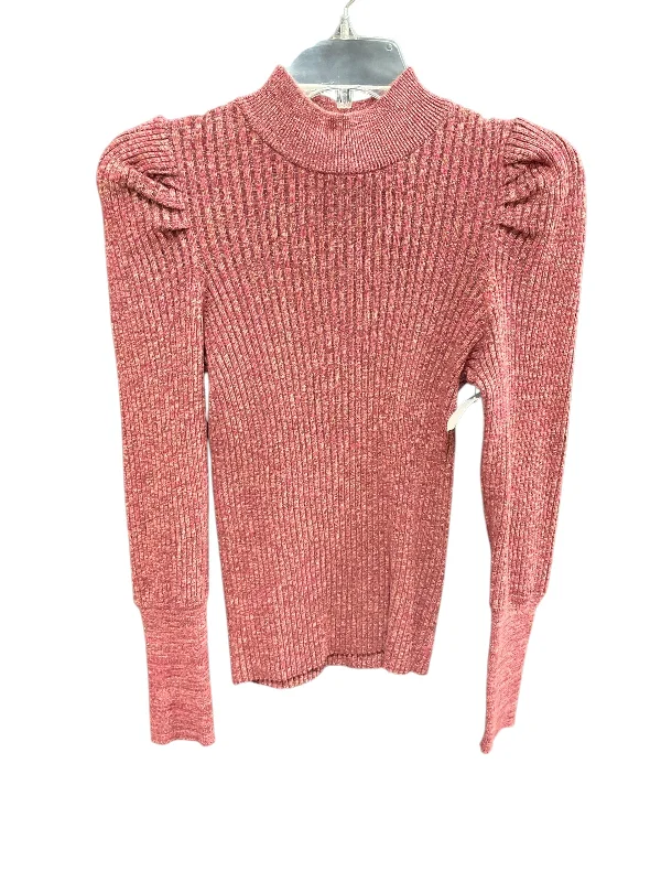 Women's Notched Collar SweatersSweater By Who What Wear In Pink, Size: Xs