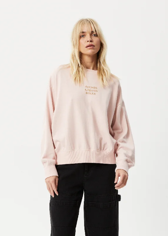 Women's Blouse with Mandarin CollarAFENDS Womens Daze - Crew Neck Jumper - Lotus