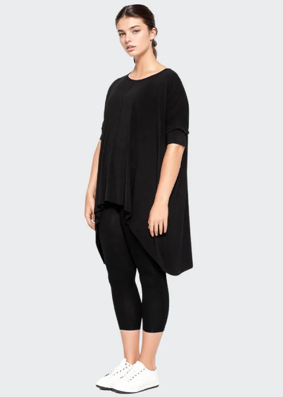 Women's Blouse with Square CollarThe Devotion - Black