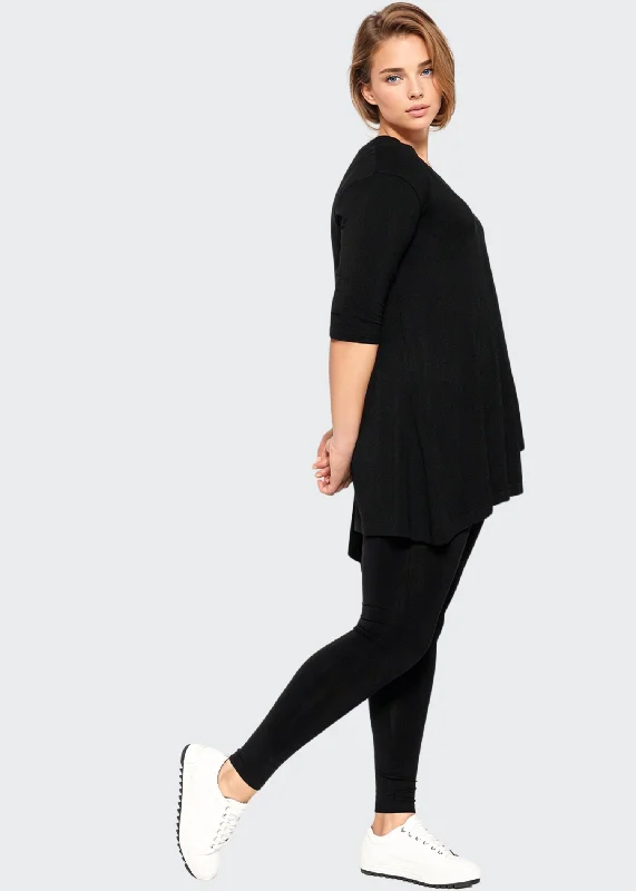 Women's Blouse with PocketsThe Unity - Black