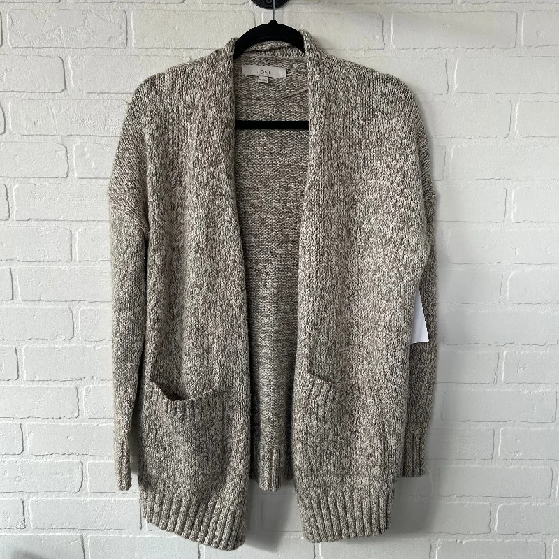 Women's Armenian Wool SweatersSweater Cardigan By Loft In Brown & Cream, Size: M