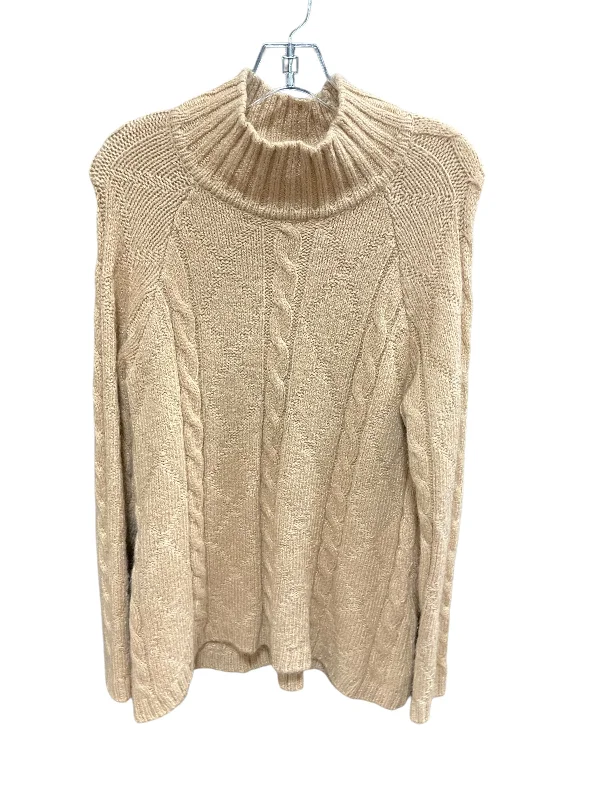 Women's Shirt Collar SweatersSweater By St Johns Bay In Tan, Size: S