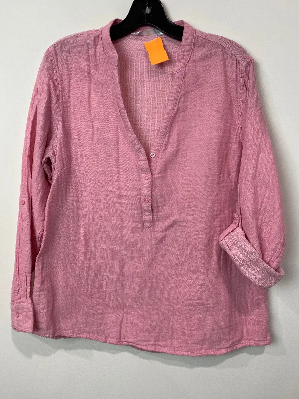 Women's High Collar SweatersTop Long Sleeve Fleece Pullover By Columbia  Size: M