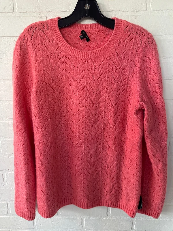 Women's Long Sleeve SweatersSweater By Talbots In Orange, Size: L