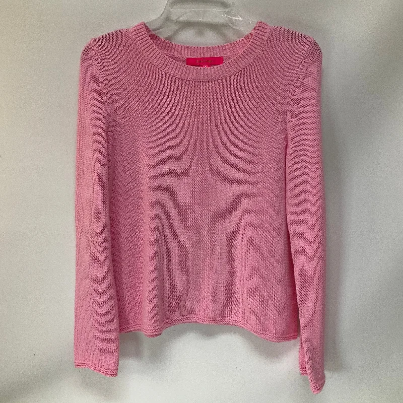 Women's Puffed Sleeve SweatersSweater By Lilly Pulitzer In Pink, Size: S