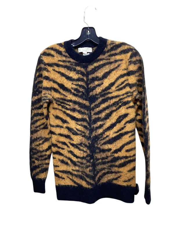 Women's Georgian Wool SweatersSweater By Michael Kors In Animal Print, Size: Xxs