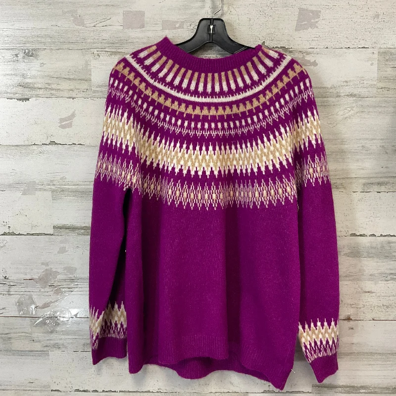 Women's Serbian Wool SweatersSweater By Loft In Purple, Size: Xl