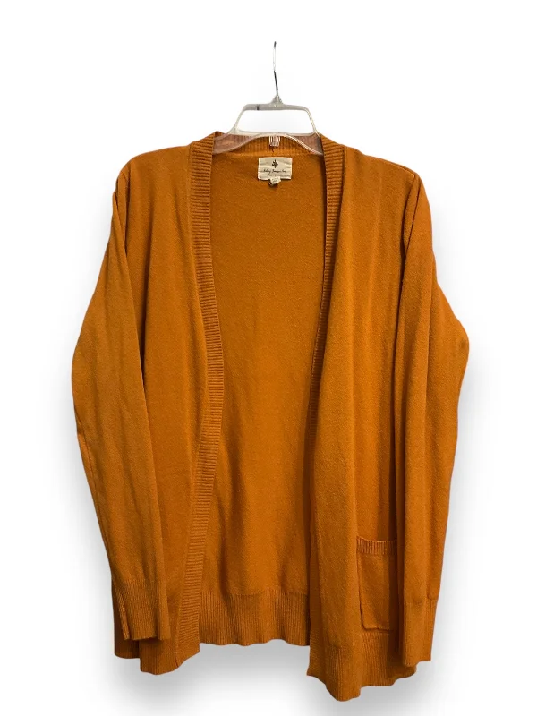 Women's Mohair SweatersCardigan By Cmc In Orange, Size: Xl