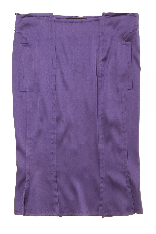 Women's Stretch SkirtsIconic Tom Ford For Gucci - Purple Pencil Skirt - IT 40