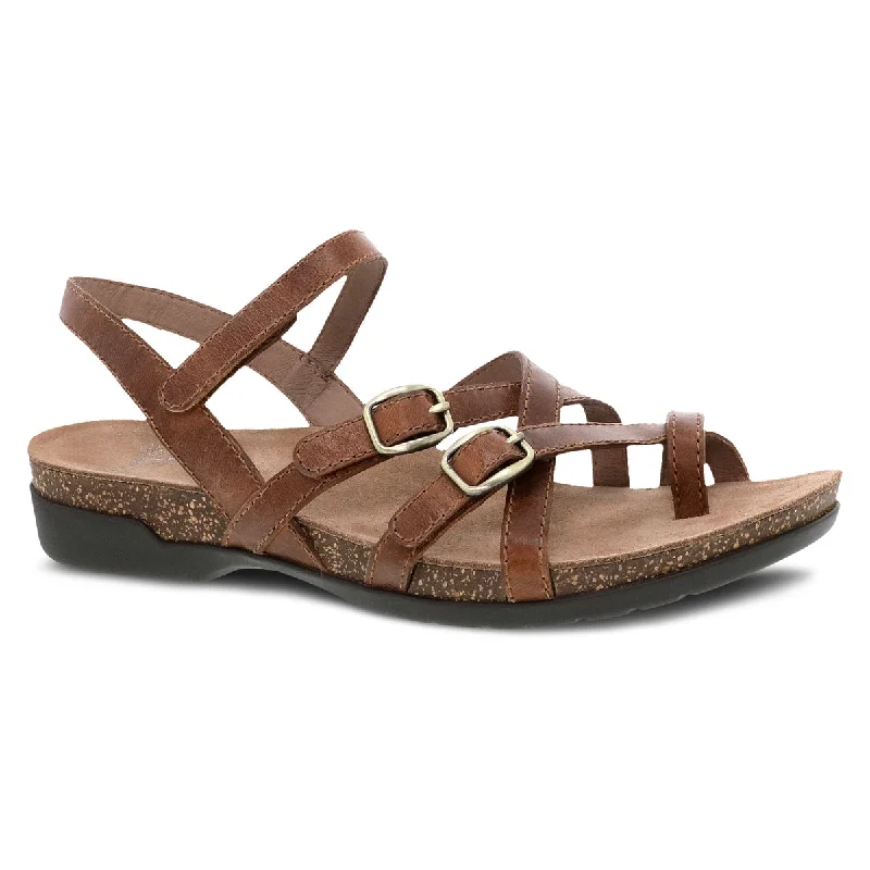 Women's Roslyn Waxy Burnished Sandal - Tan