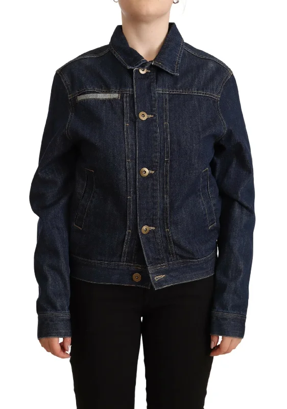 big and tall men's parka coatChic Dark Blue Denim Jacket