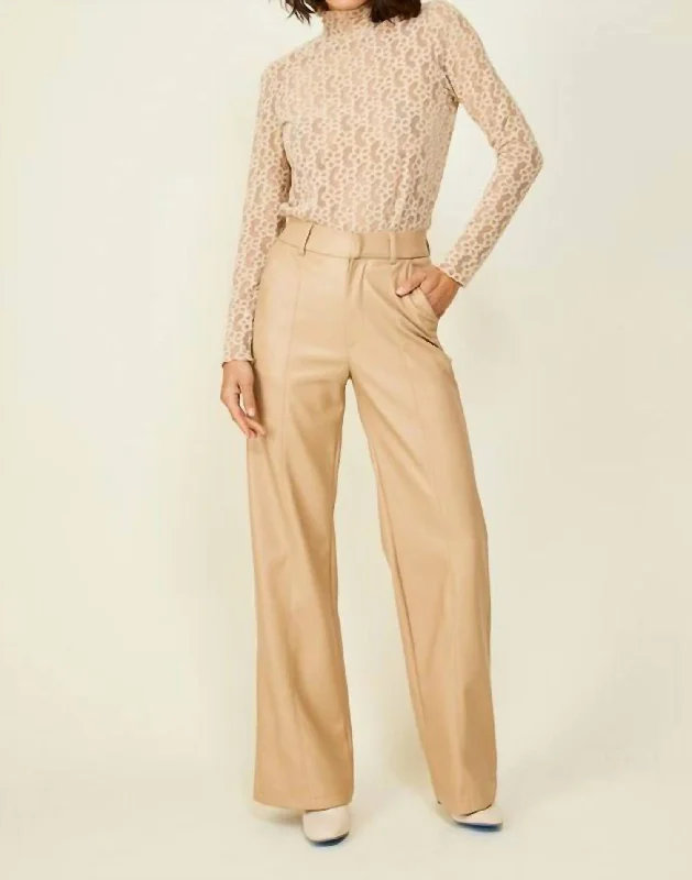 Women's Jodhpurs with Peter Pan CollarCarmela Pant In Tan