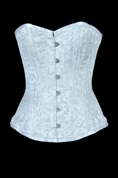 convertible strap nursing brasHayles White Waist Training Overbust Corset