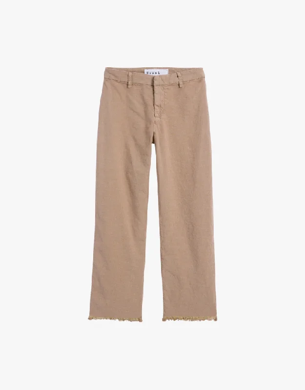 Women's Jodhpurs with High CollarFrank & Eileen Kinsale The Trouser in Tiramisu (Italian Performance Linen)