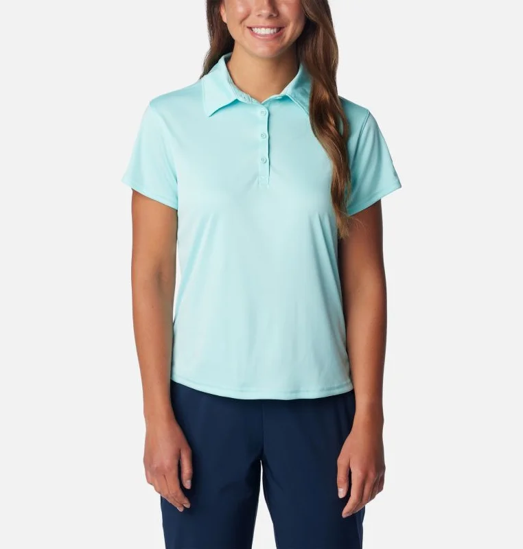 Women's Tidal Tee Short Sleeve Polo - Gulf Stream