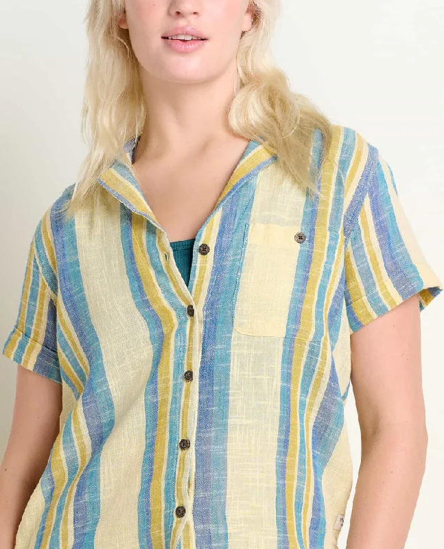 Women's Camp Cove Short-Sleeve Shirt - Barley Stripe