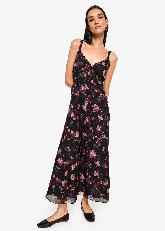 Women's Mandarin Collar DressesNairobi Maxi Dress Harvest Floral