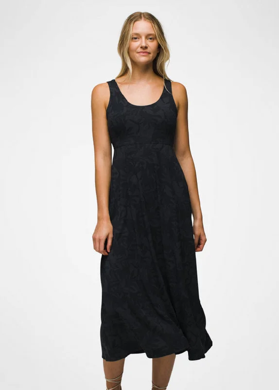 Women's Lata Beach Dress - Charcoal Seaside