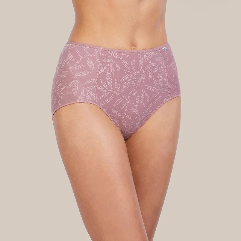 seamless lace hipster pantiesCulotte haute large microfibre rose pink