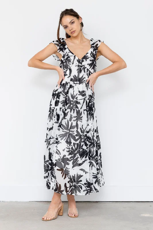 Women's V-Neck DressesSALE - Joan Printed Maxi Dress