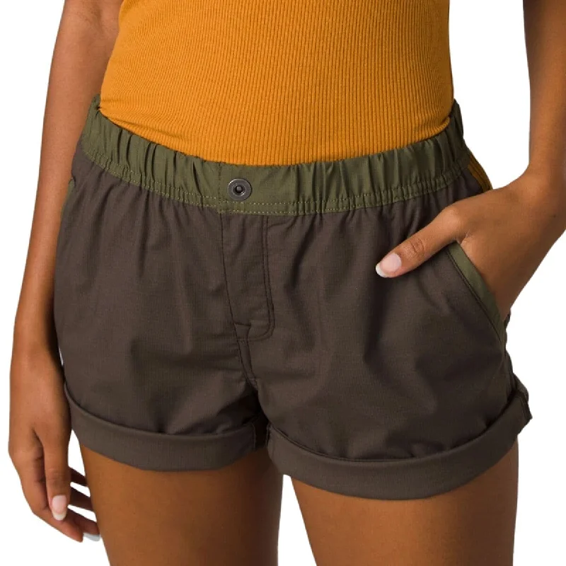 Women's Double Peak Short - Black/Olive Block