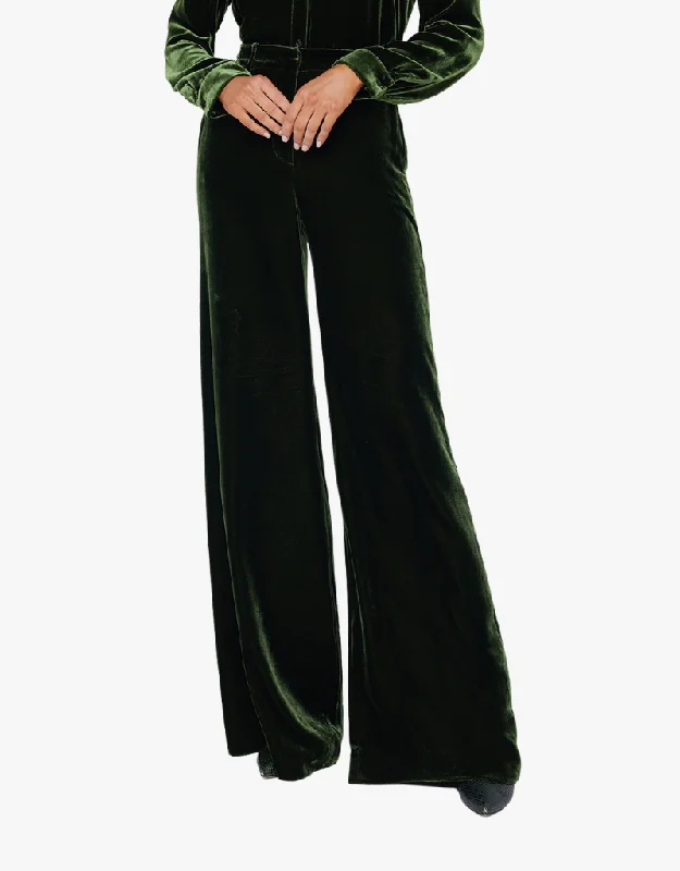 Women's JodhpursL'agence Pilar Wide Leg Pants in Deep Olive