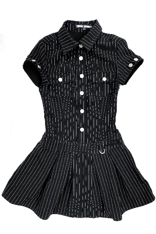 Women's Midi DressesPRE-ORDER: Enid Pinstripe Mini Dress