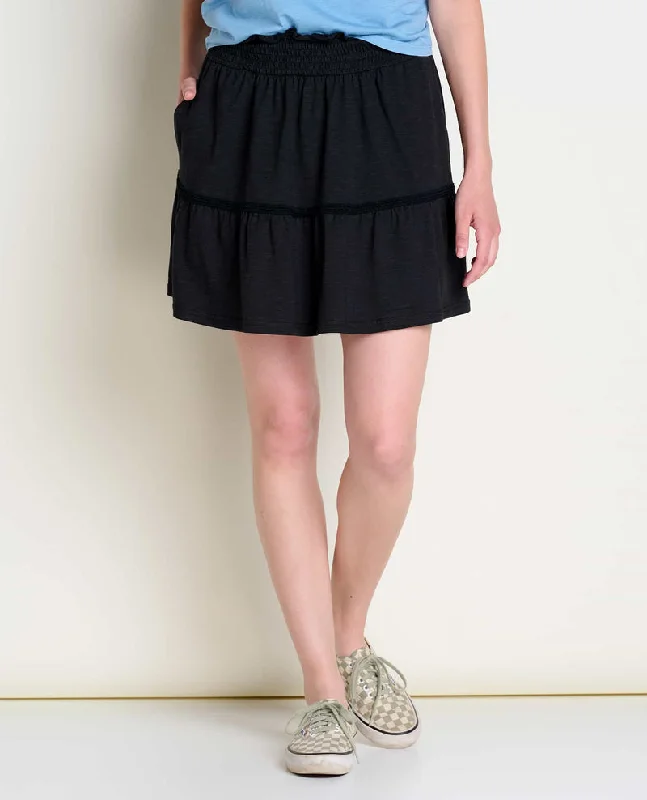 Women's Marigold Ruffle Skirt - Black