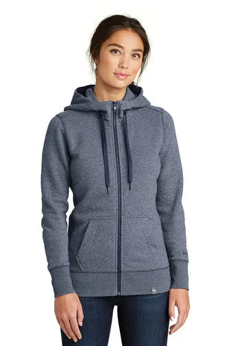 Men's hooded sweatshirt for warmthNew Era® LNEA502 Ladies French Terry Full-Zip Hoodie