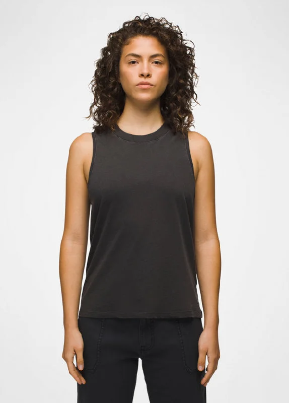 Women's Everyday Vintage-Washed Tank - Charcoal