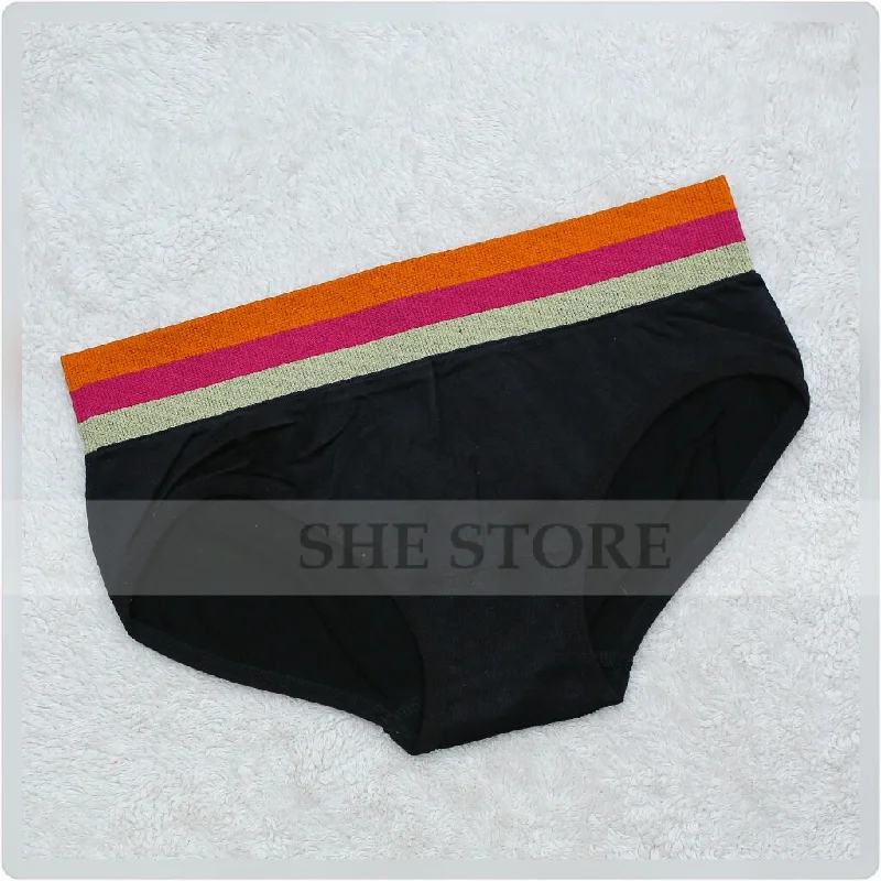 high-waisted cotton pantiesMulti Lined Panty