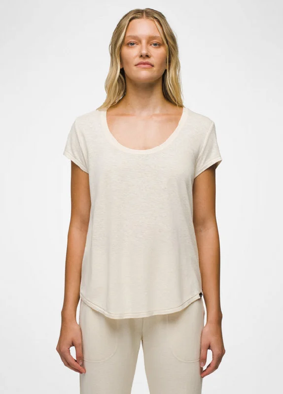 Women's Cozy Up Scoop Neck Tee - Canvas Heather