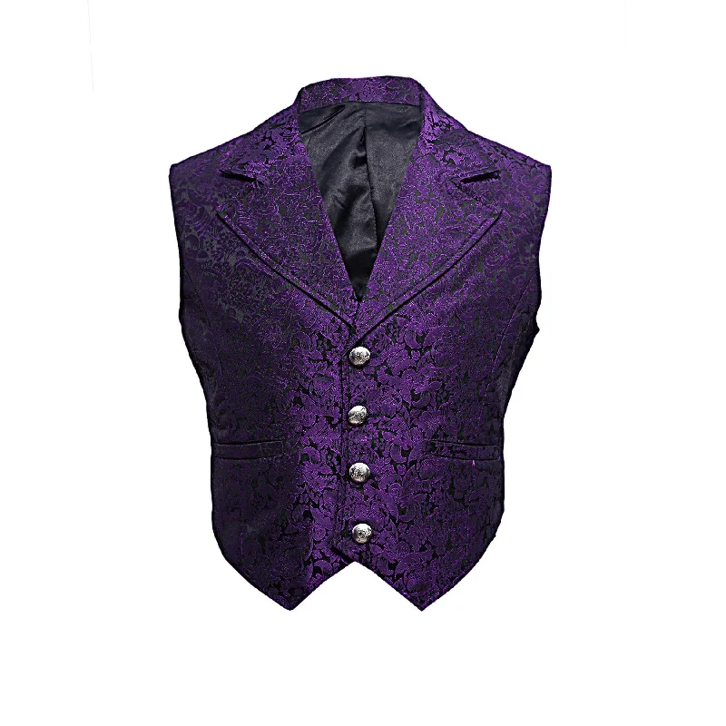 adjustable strap sports brasGabi Gothic Purple Waist Coat