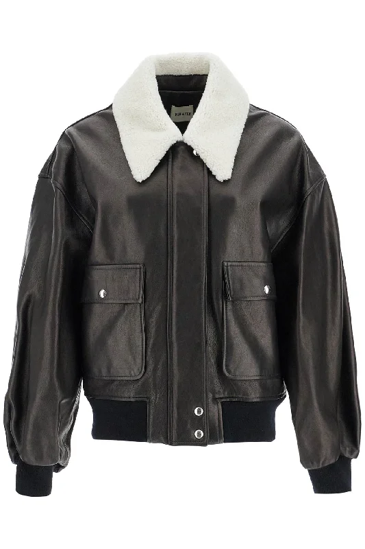 men's tailored wool blazerLeather Shellar Jacket