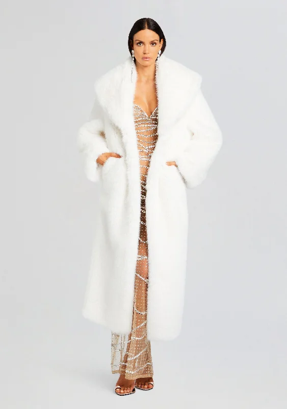 Women's Jumpsuits with High WaistAverie Faux Fur Coat