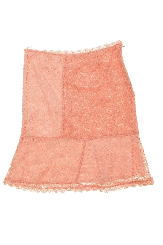 Women's Pencil SkirtsMoschino - Pink Lace Skirt -