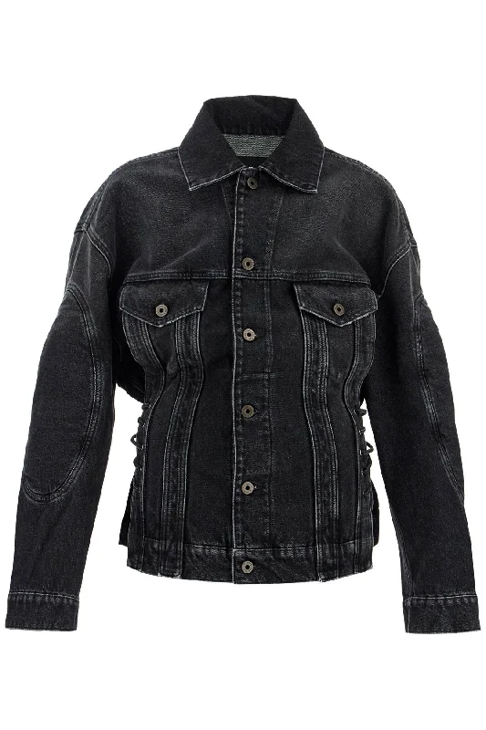 men's down-filled winter jacketDenim Jacket With Laces