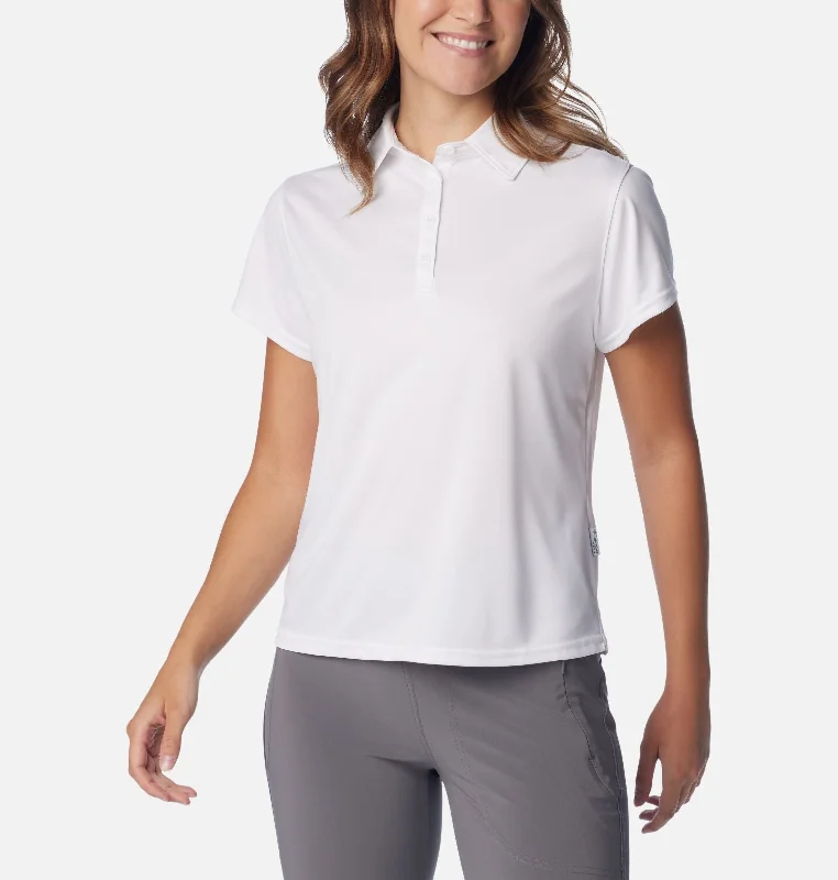 Women's Tidal Tee Short Sleeve Polo - White