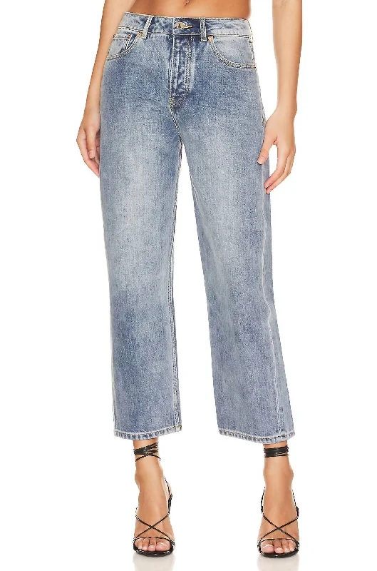 Women's Jodhpurs with Square NeckDavis Jean In Light Wash Denim