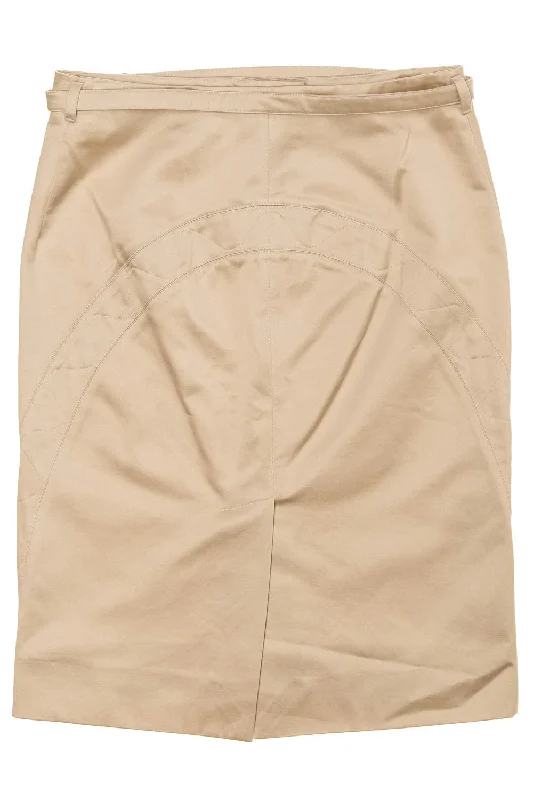 Women's Square Hem SkirtsCalvin Klein - Beige Satin Skirt - IT 42