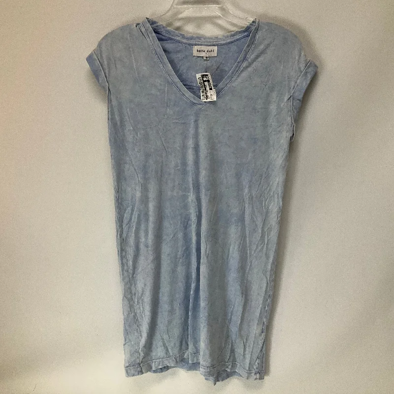 Women's Sweetheart Collar DressesBlue Dress Casual Short Bella Dahl, Size Xs