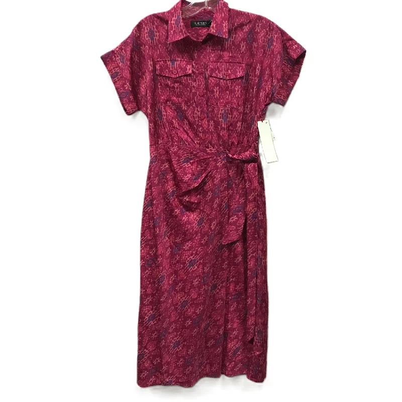 Women's Sweetheart Collar DressesPink Dress Work By Ralph Lauren Black Label, Size: Petite   Xs