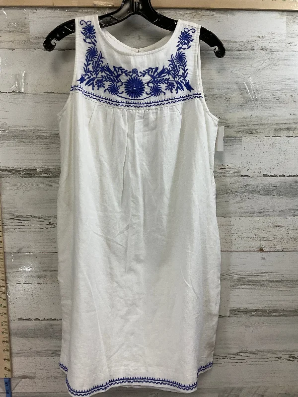 Women's Flared DressesWhite Dress Casual Short J. Crew, Size S