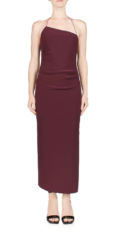 Women's Sheath DressesAndy Asymmetric Midi Dress In Plum