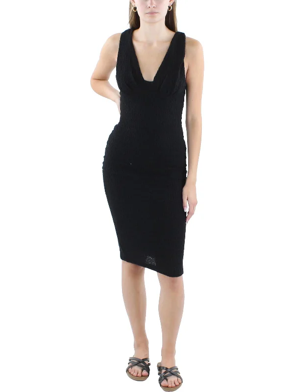 Women's Midi DressesWomens Midi Stretch Sheath Dress