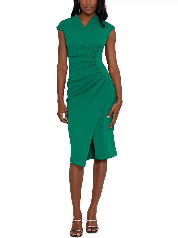 Women's Flared DressesWomens V Neck Midi Midi Dress