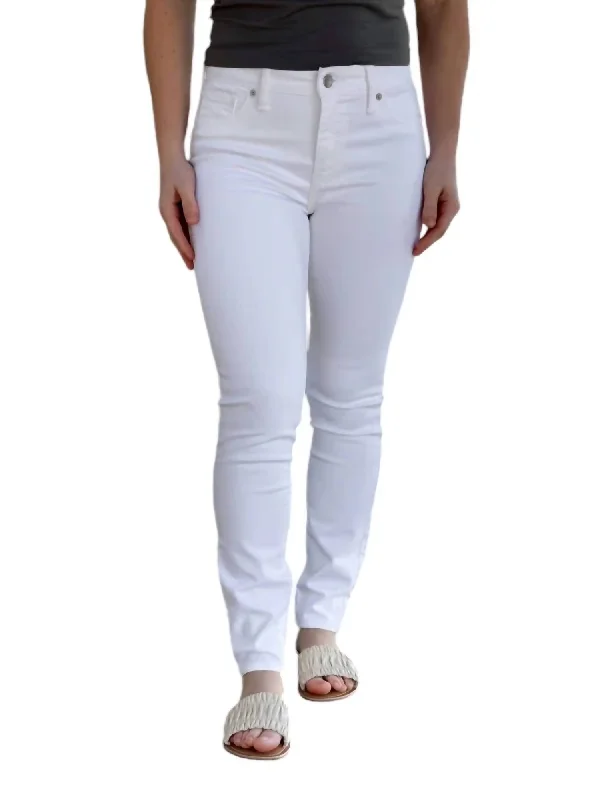 Women's Jodhpurs with Shirt CollarAva Low Rise Skinny Jeans In White