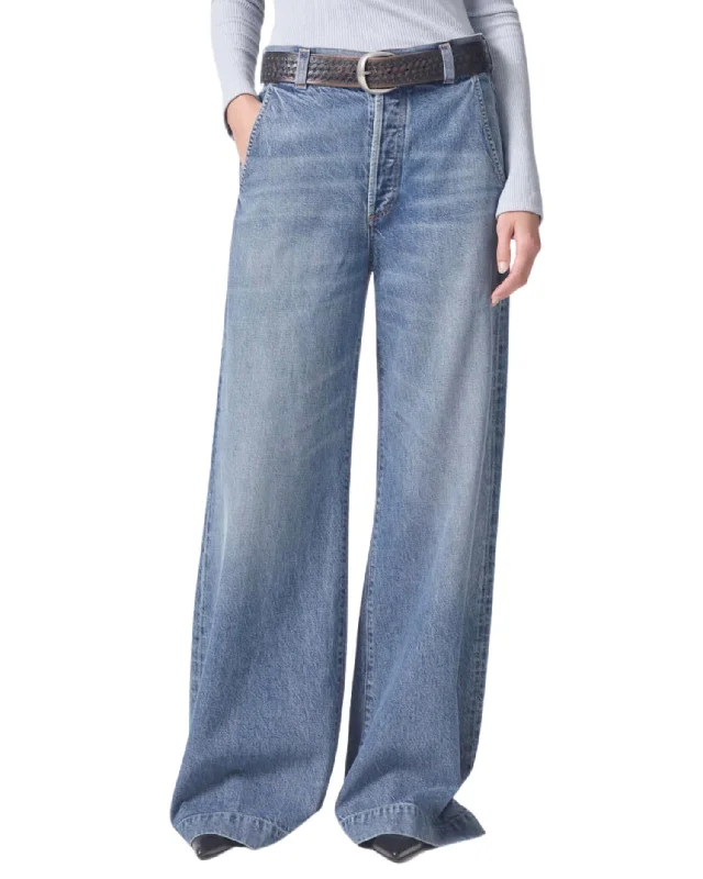 Women's Jodhpurs with Flared LegBeverly Trouser Denim In Pirouette