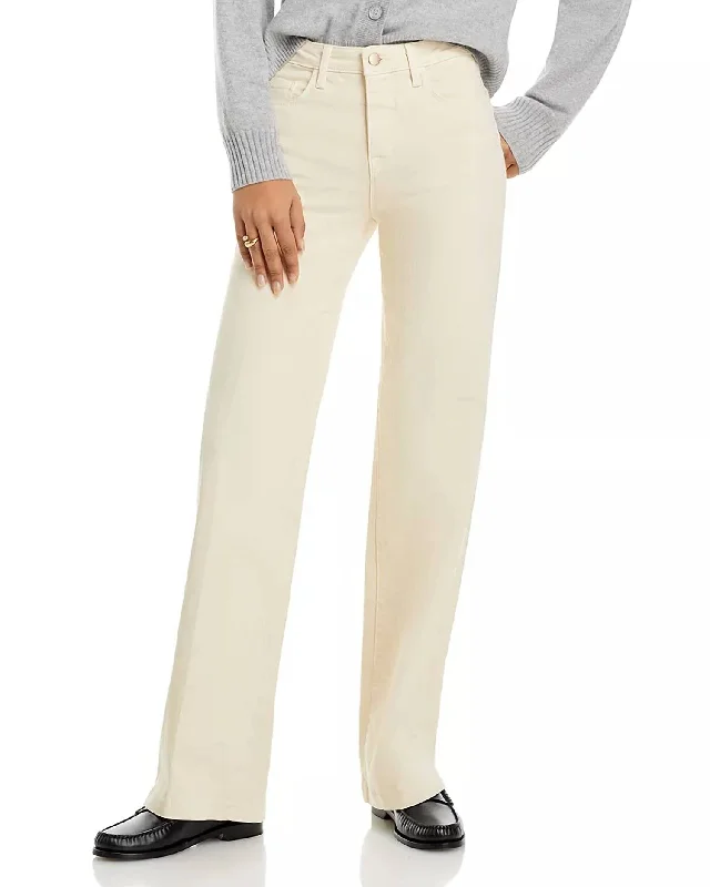 Women's Jodhpurs with Capri LengthClayton High Rise Wide Leg Jeans In Oat